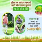 सीएम धामी के नेतृत्व में हरेला पर्व पर रिकॉर्ड बनाएगा उत्तराखंड, एक ही दिन पूरे प्रदेश में रोपे जाएंगे 5 लाख पौधे, हरेला का त्योहार मनाओ, धरती मां का ऋण चुकाओ की थीम पर मनेगा हरेला पर्व