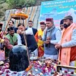 मुख्यमंत्री धामी पहुंचे लाखामंडल, शिव मंदिर में की पूजा-अर्चना