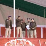 गणतंत्र दिवस परेड की रिहर्सल का एसएसपी देहरादून ने किया निरीक्षण, 77 वें गणतंत्र दिवस के अवसर पर परेड ग्राउंड में आयोजित कार्यक्रम के दौरान सुरक्षा के समुचित प्रबंध सुनिश्चित करने के दिये निर्देश