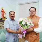 मुख्यमंत्री धामी से राजस्थान विधानसभा अध्यक्ष वासुदेव देवनानी ने की शिष्टाचार भेंट