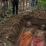 पथरेश्वर महादेव मंदिर में दो साधुओं की हत्या, जंगल में गड्ढे से बरामद हुए शव, पुलिस ने निकाले बाहर